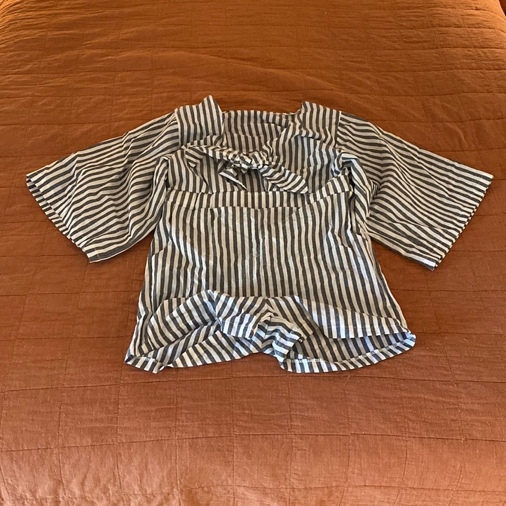 Striped romper